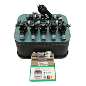 Zestaw Rain Bird HV 5 sekcji: kolektor z filtrem i kompresorem, sterownik TM2, czujnik RSDBex i studzienka PE 25