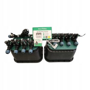 Zestaw Rain Bird HV 8 sekcji: kolektor z filtrem i kompresorem, sterownik TM2, czujnik RSDBex, moduł WiFi i 2 studzienki PE 32