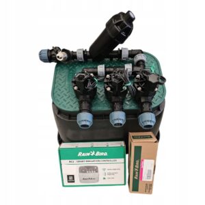 Zestaw Rain Bird HV 3 sekcje: kolektor z filtrem i kompresorem, sterownik RC2, czujnik RSDBex i studzienka PE 32