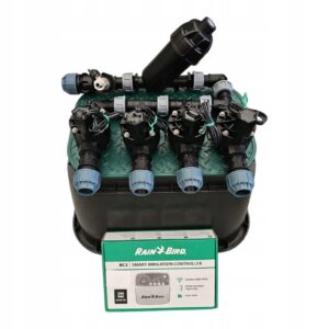 Zestaw Rain Bird HV 4 sekcje: kolektor z filtrem i kompresorem, sterownik RC2 i studzienka PE 25