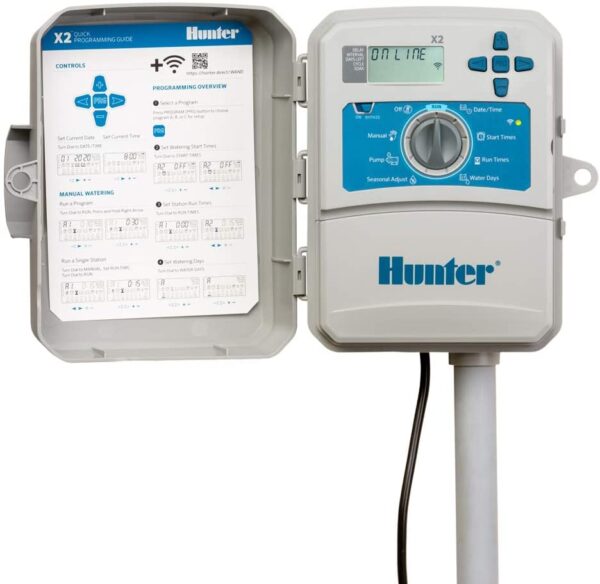 Zestaw Hunter PGV 8 sekcji: Kolektor z kompresorem, sterownik X2, czujnik Rainclik, moduł WiFi i 2 studzienki, na rurę PE20 - obrazek 2