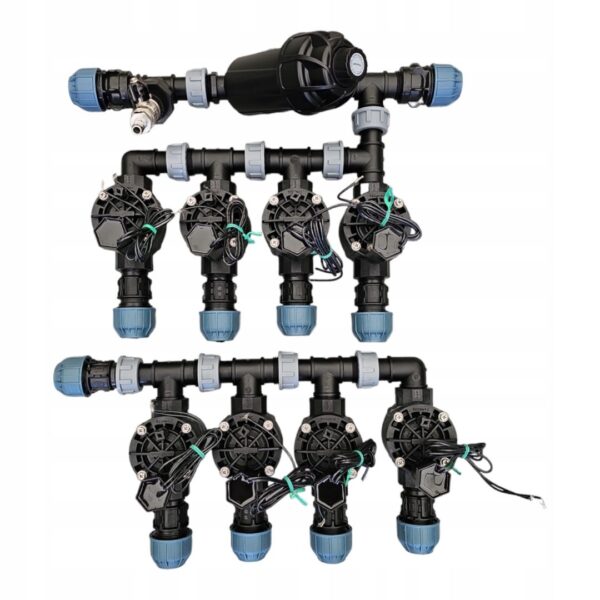 Zestaw Rain Bird HV 8 sekcji: kolektor z filtrem i kompresorem, sterownik TM2, czujnik RSDBex i 2 studzienki PE 25 - obrazek 2