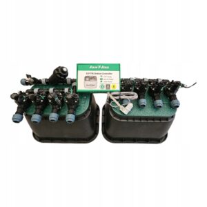 Zestaw Rain Bird HV 8 sekcji: kolektor z filtrem i kompresorem, sterownik TM2, czujnik RSDBex i 2 studzienki PE 25