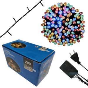 Lampki choinkowe świąteczne LED 200 MULTI KOLOR 12m Wewnętrzne/Zewnętrzne