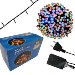 Lampki choinkowe świąteczne LED 500 Multi Kolor