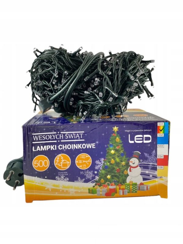 Lampki choinkowe świąteczne LED 500 Multi Kolor - obrazek 6