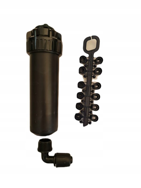 Zraszacz rotacyjny Rain Bird 5004 PLUS z kompletem dysz i kolanem QJ 16-3/4