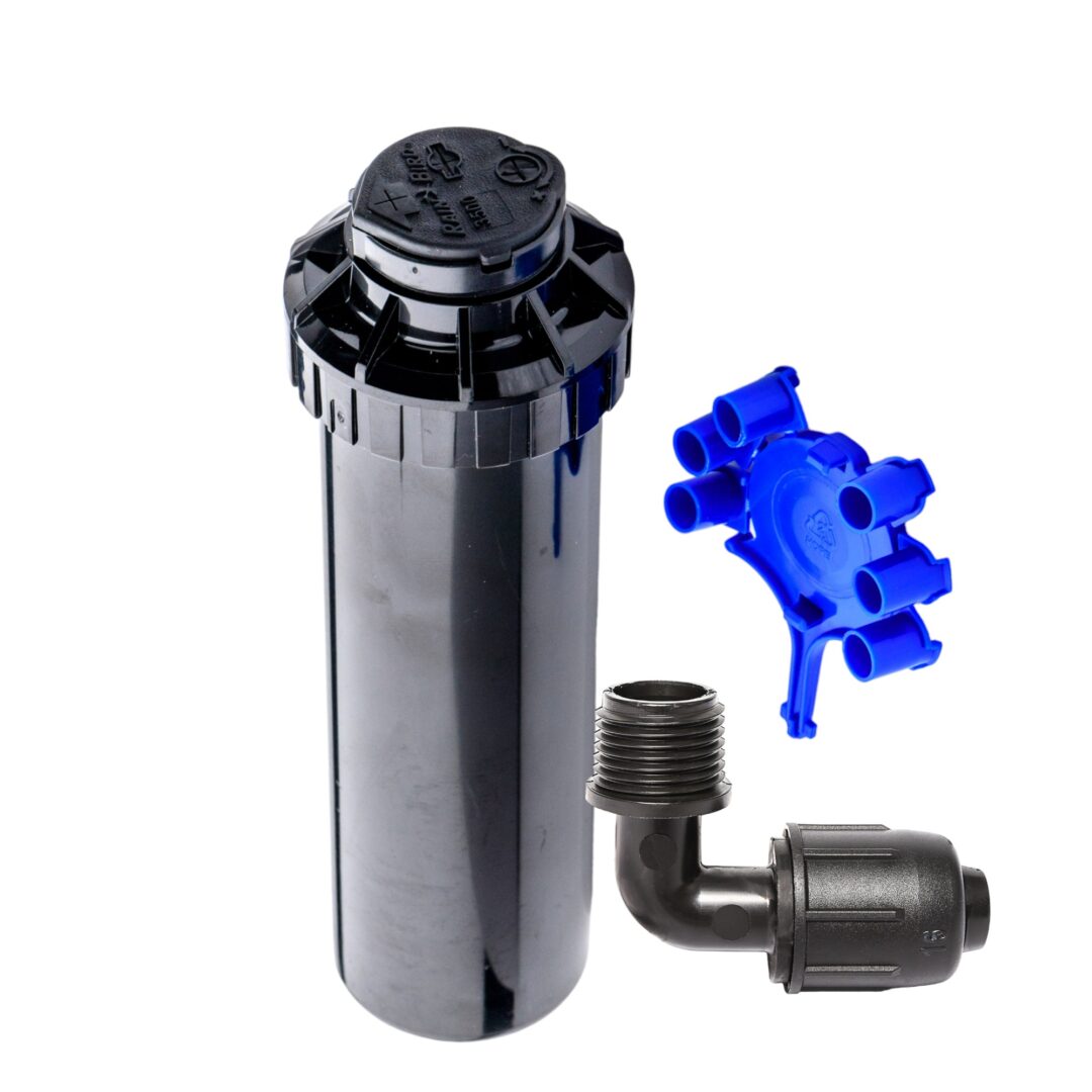 Zraszacz rotacyjny Rain Bird 3504 z kompletem dysz i kolanem QJ 16-1/2