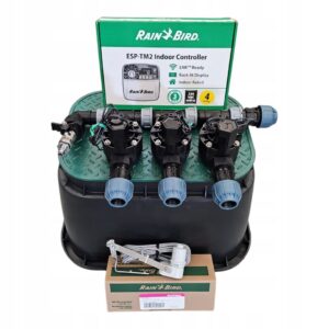 Zestaw Rain Bird HV 3 sekcje kompresor Sterownik TM2 czujnik RSDBEX PE 20