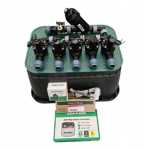 Zestaw Rain Bird HV 5 sekcji Filtr Sterownik TM2 Czujnik Moduł WiFi PE 25