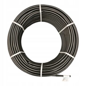 LINIA KROPLUJĄCA 16mm 33cm wąż kroplujący 100m bez kompensacji czarna MOCNA