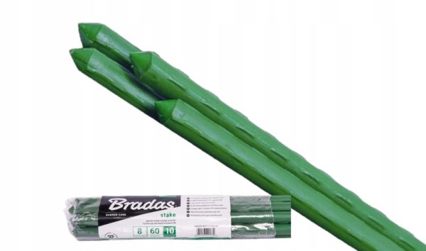ZESTAW 10 SZTUK TYCZKI PODPORY STALOWE DO ROŚLIN 1,1 x 150 CM PALIK