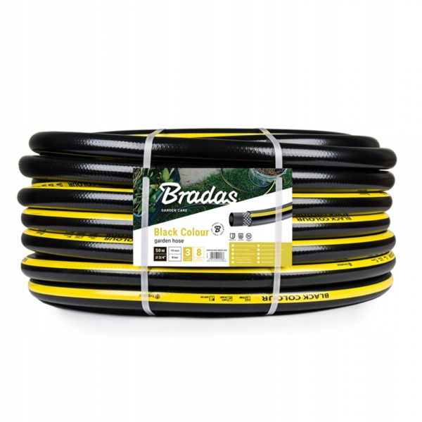 WĄŻ OGRODOWY BRADAS BLACK COLOUR 1/2`` 50 METRÓW + GRATIS SZYBKOZŁĄCZKA 1/2 - obrazek 2