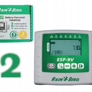 STEROWNIK ZEWNĘTRZNY BATERYJNY RAIN BIRD 2 SEKCJE ESP-9V-I2 WODOODPORNY
