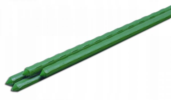 ZESTAW 10 SZTUK TYCZKI PODPORY STALOWE DO ROŚLIN 1,1 x 150 CM + ZAPINKI 40x - obrazek 5