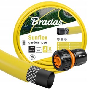 ZESTAW WĄŻ OGRODOWY SUNFLEX 3/4`` 50 metrów BRADAS + GRATIS SZYBKOZŁĄCZKA