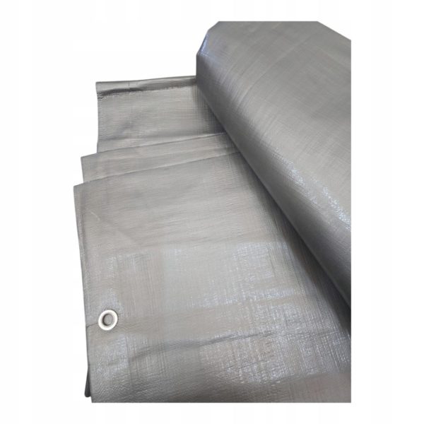 PLANDEKA 3x4m WZMACNIANIA OCHRONNA 260g WOODOODPORNA ULTRA WEIGHT na śnieg - obrazek 4