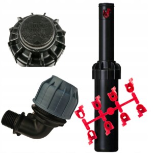 Zraszacz rotacyjny HUNTER PGJ 4`` z regulacją 40-360 i kolano 20-1/2``