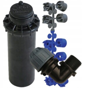 ZRASZACZ rotacyjny HUNTER PGP ULTRA + KOMPLET DYSZ I KOLANO 20-3/4`` PE 20