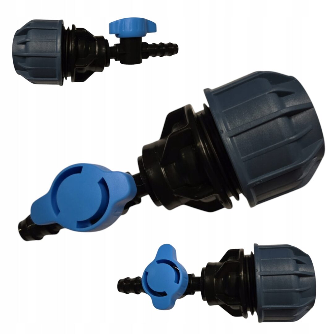 Zestaw do połączenia rury PE 32 z linią kroplującą lub rurą PE 16 na zaworek wciskany - obrazek 7