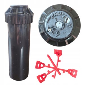 Zraszacz rotacyjny MiniPRO 4`` K-Rain zasięg 5,5-11m Dysze GRATIS