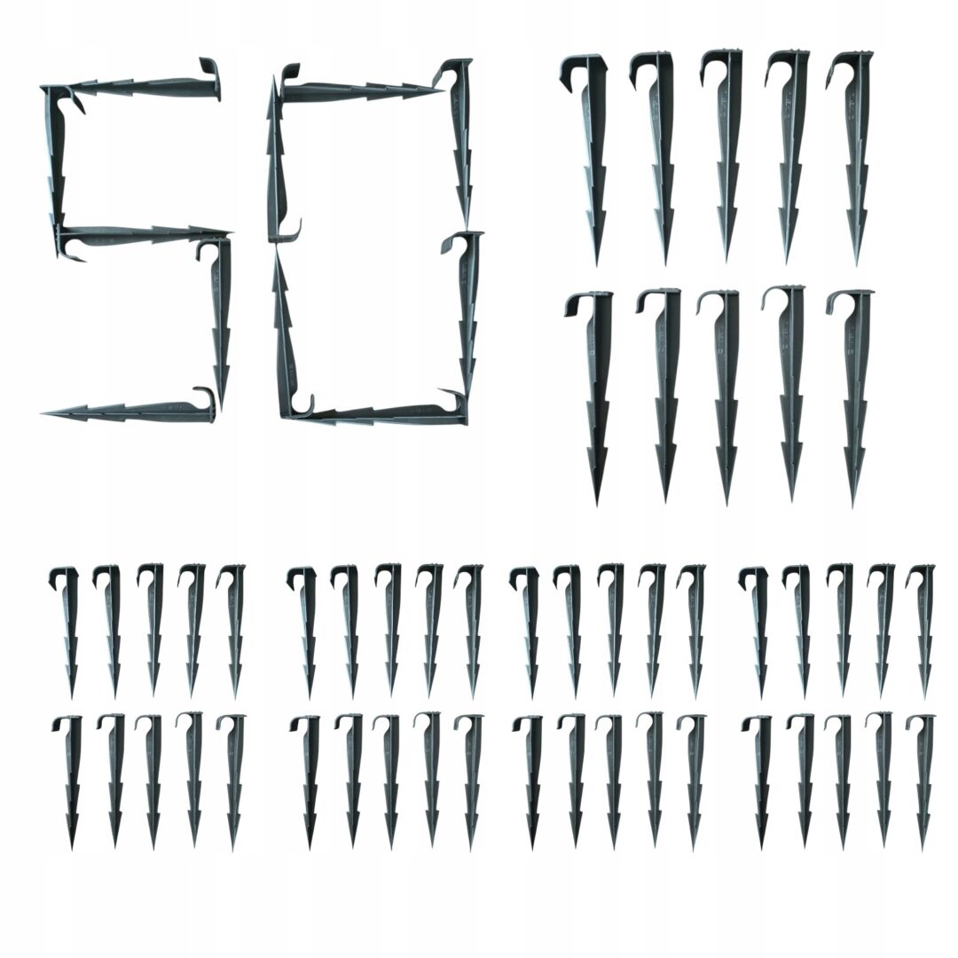 ZESTAW NAWADNIANIA KROPELKOWEGO Linia kroplująca 100m CZARNA szpilki, 87 el - obrazek 4