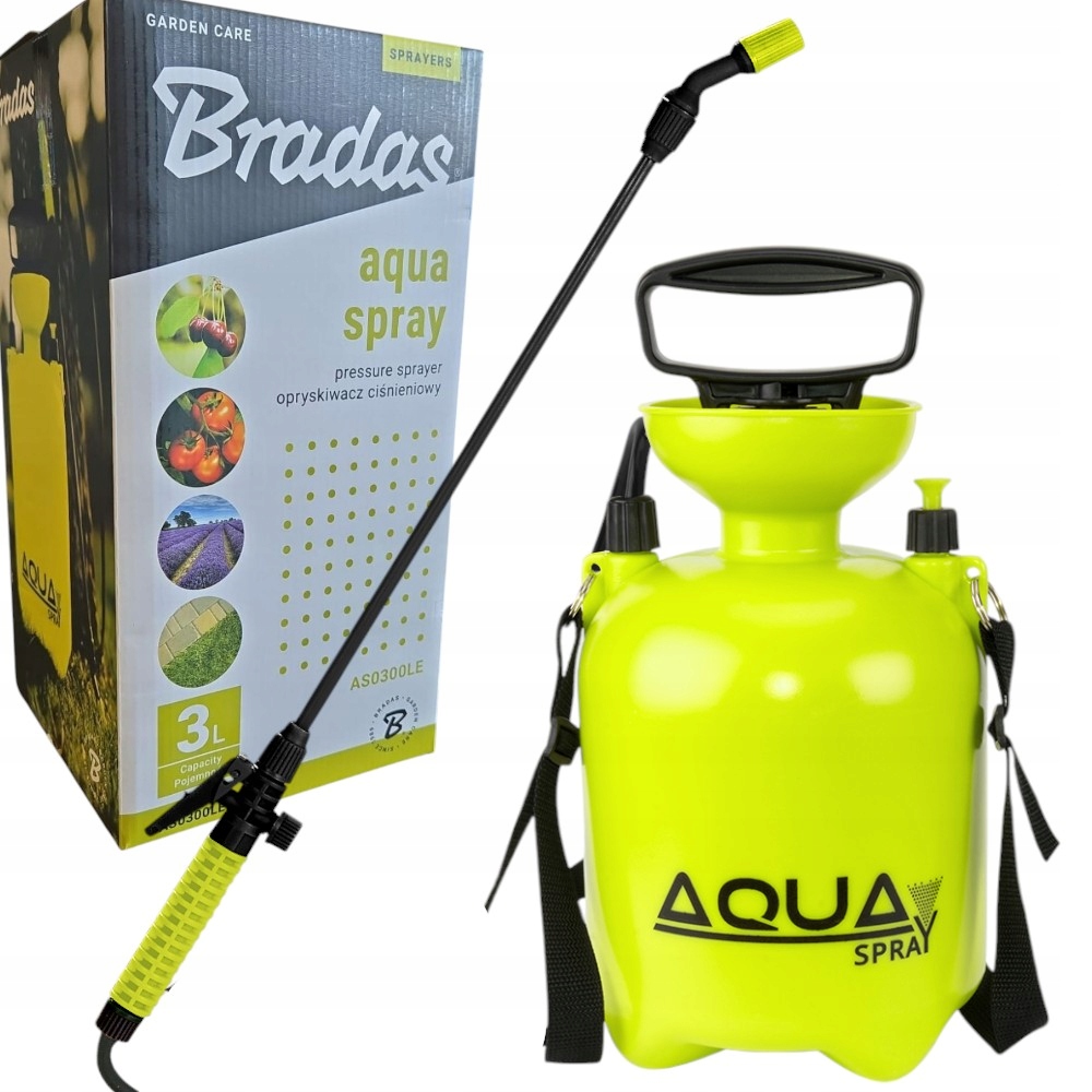 Opryskiwacz ciśnieniowy 3 litry ręczny Lime - obrazek 2