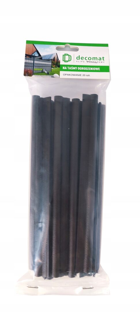 KLIPSY MONTAŻOWE do taśm i mat ogrodzeniowych DEKOMAT opakowanie 20 sztuk - obrazek 4