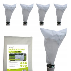 KAPTUR na rośliny WOREK do okrywania roślin na zimę 0,5x0,8m ZESTAW 5 sztuk