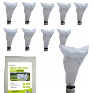 KAPTUR na rośliny WOREK do okrywania na zimę 50x80cm ZESTAW 10 sztuk