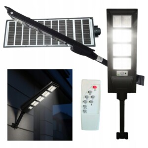 LAMPA ULICZNA LED solarna 600W 2100lm DUŻA ogrodowa czujnik ruchu zmierzchu